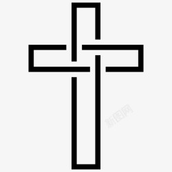 十字架标志基督教十字架天主教基督教符号图标高清图片