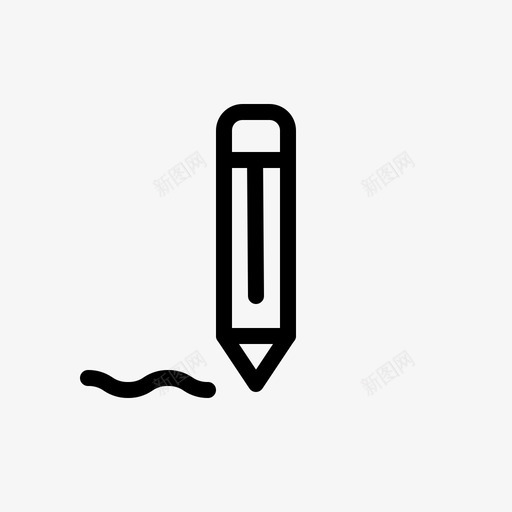 写画线图标svg_新图网 https://ixintu.com 64像素 教育 铅笔