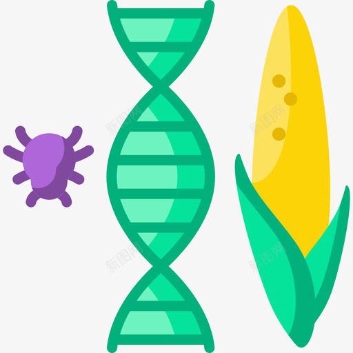 转基因生物工程食品图标svg_新图网 https://ixintu.com 生物工程 转基因 食品