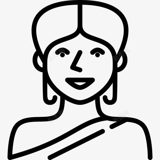 女印度35岁直系图标svg_新图网 https://ixintu.com 印度 直系