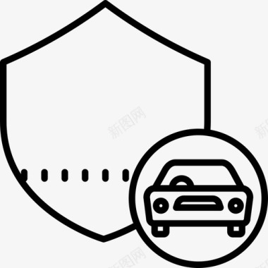 汽车保险安全11大纲图标图标