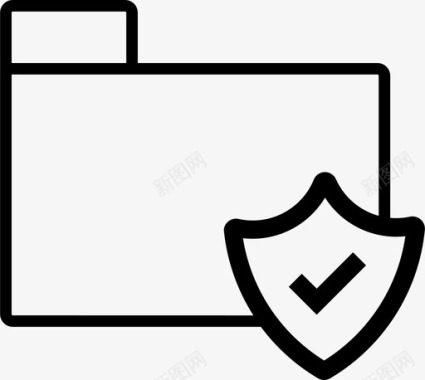 安全文件夹数据隐私图标图标