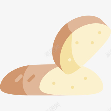 面包圣诞食品1扁平图标图标