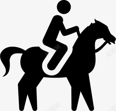 骑马骑师图标图标