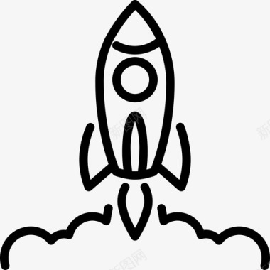 火箭创业目标创新图标图标