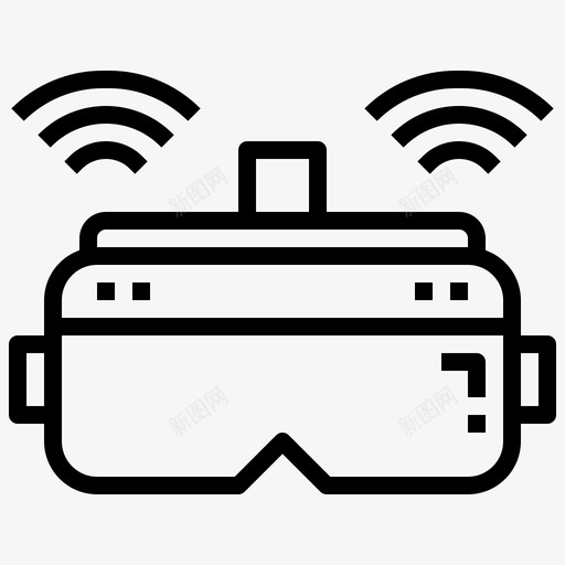 vr眼镜增强现实电子图标svg_新图网 https://ixintu.com 增强 技术 智能 现实 电子 眼镜 虚拟现实