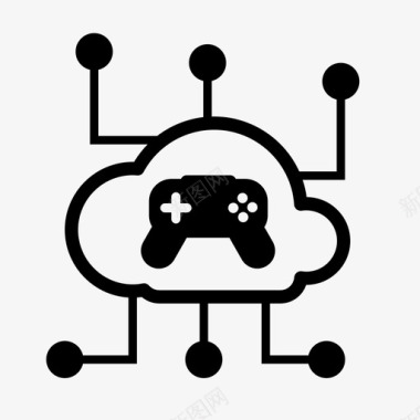 游戏云连接网络图标图标