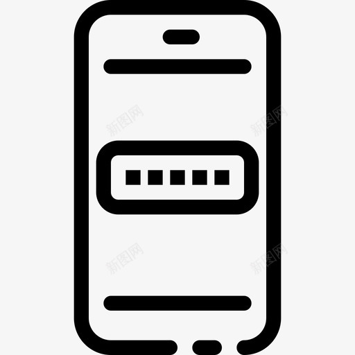 移动应用认证网络安全图标svg_新图网 https://ixintu.com 应用 移动 网络安全 认证