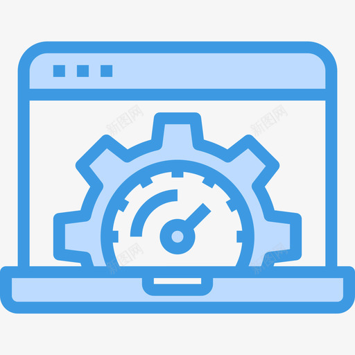 仪表web和优化3蓝色图标svg_新图网 https://ixintu.com web 仪表 优化 蓝色 设计