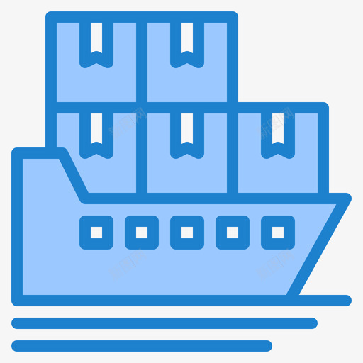 货船149号交货蓝色图标svg_新图网 https://ixintu.com 149号 交货 蓝色 货船