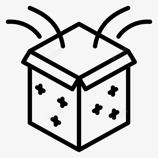盒子魔法61直线型图标svg_新图网 https://ixintu.com 盒子 直线 线型 魔法