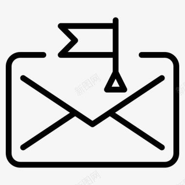 广告通信电子邮件图标图标