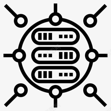 网络编程76线性图标图标