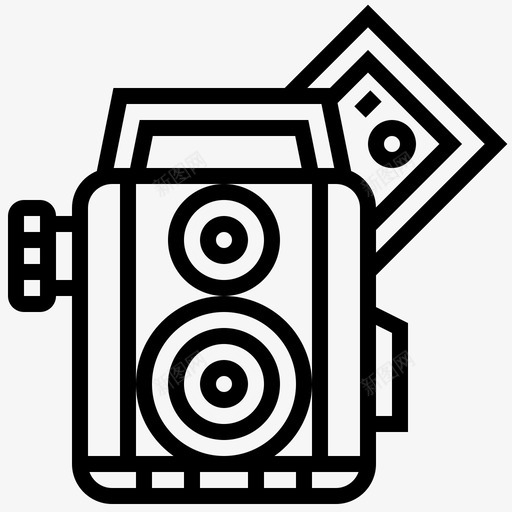 古董相机测距仪图标svg_新图网 https://ixintu.com 古董 复古 摄影 测距仪 相机