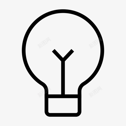 灯泡商务创意图标svg_新图网 https://ixintu.com 创意 商务 图标 基本 灯泡