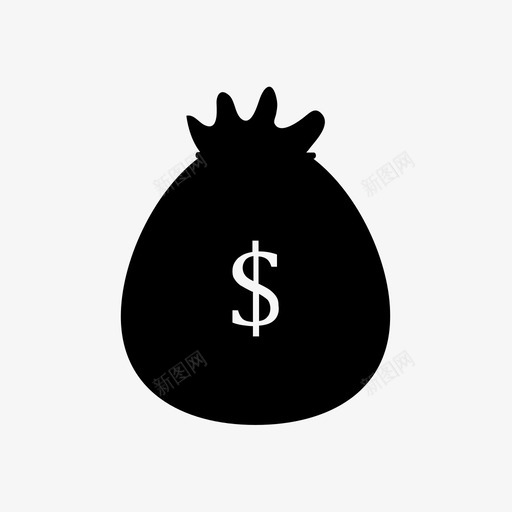 钱袋银行商业图标svg_新图网 https://ixintu.com 商业 经济 购买 钱袋 银行
