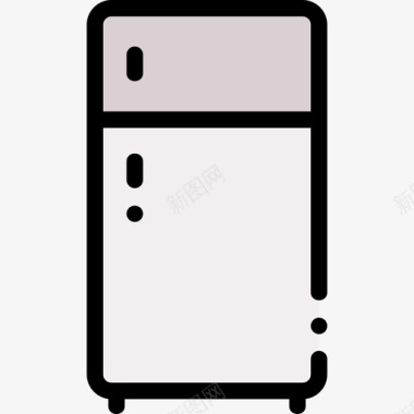 冰箱家装66线颜色图标图标