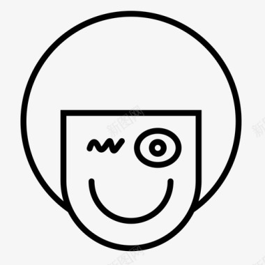 男孩表情脸图标图标