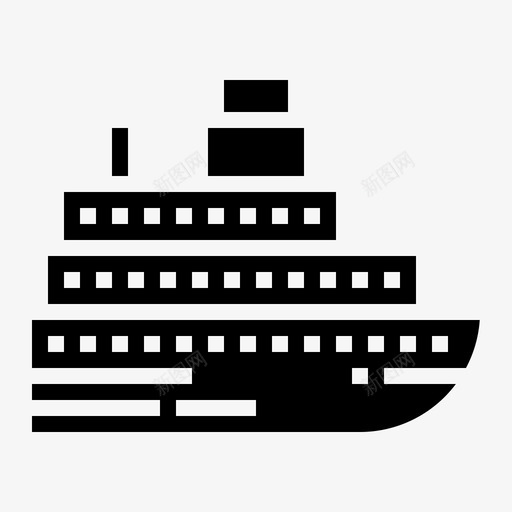船邮轮运输图标svg_新图网 https://ixintu.com 旅行 游艇 运输 邮轮
