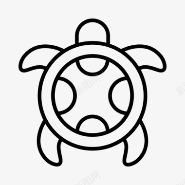 海龟动物水生图标图标