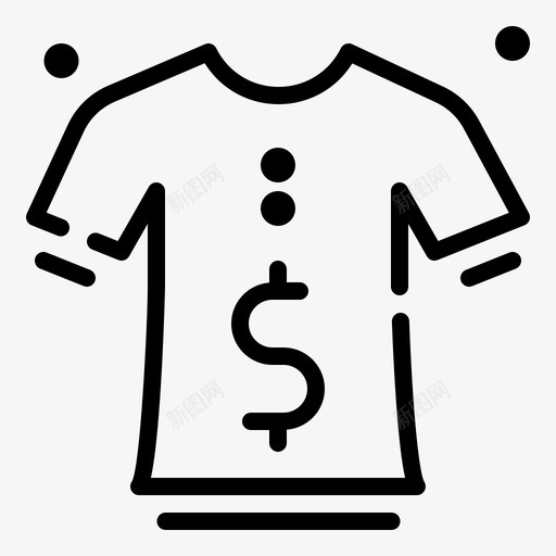 衣服男人价格图标svg_新图网 https://ixintu.com 价格 减价 时尚 男人 衣服 衬衫 运动