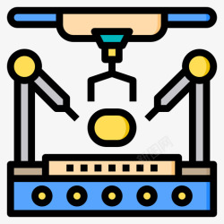 制造工厂制造工厂设备1线颜色图标高清图片