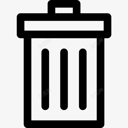 Bin公共服务4线性图标svg_新图网 https://ixintu.com 公共服务 线性