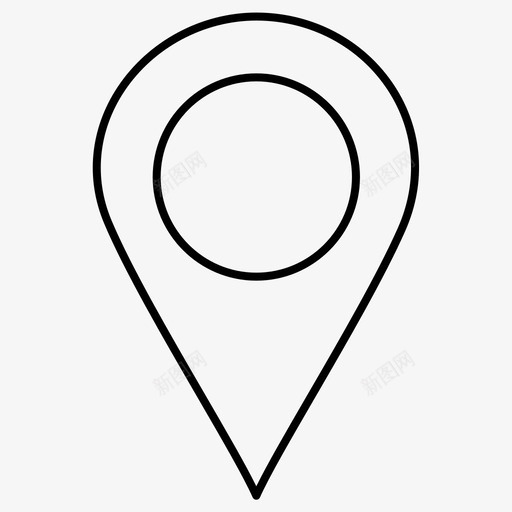 位置地图地图针图标svg_新图网 https://ixintu.com 位置 地图 常规 指针 线条 艺术设计