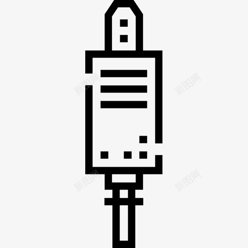 连接器硬件27线性图标svg_新图网 https://ixintu.com 硬件 线性 连接器