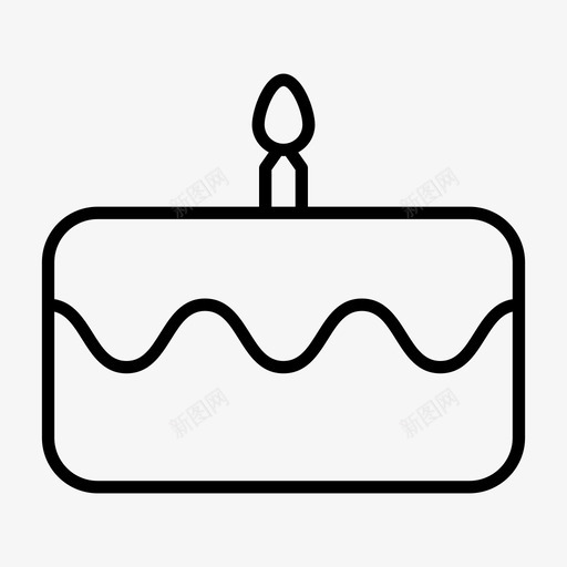 生日蛋糕派对糕点图标svg_新图网 https://ixintu.com 厨房 派对 生日蛋糕 糕点
