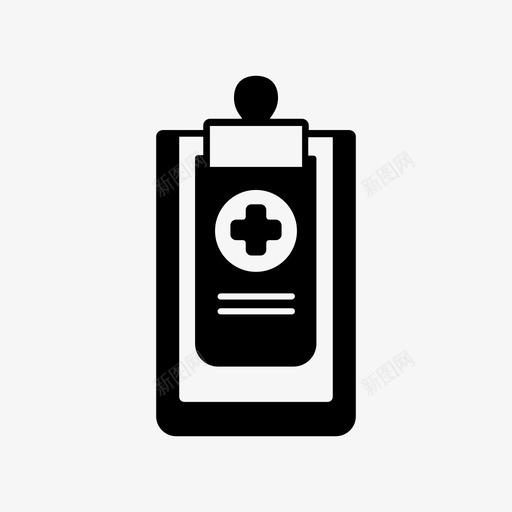 医生报告健康医院图标svg_新图网 https://ixintu.com 健康 公众 医生 医院 报告