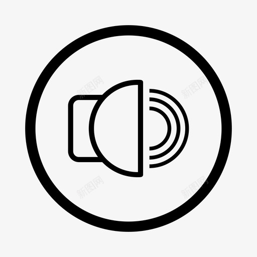扬声器扩音器音乐图标svg_新图网 https://ixintu.com 声音 多媒体 扩音器 扬声器 收音机 音乐