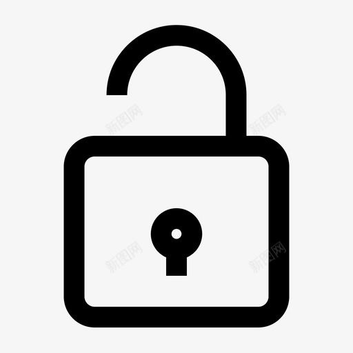 解锁密码安全图标svg_新图网 https://ixintu.com 图标 基本 安全 密码 解锁