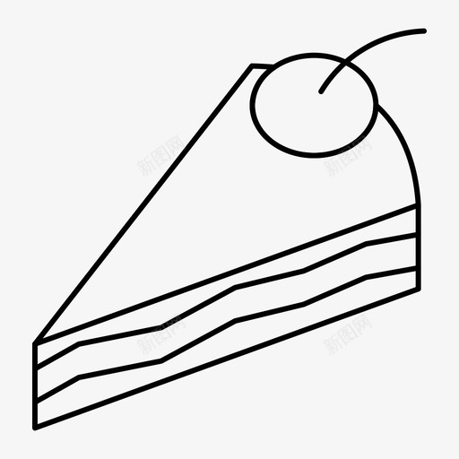 蛋糕食物菜单图标svg_新图网 https://ixintu.com 提纲 菜单 蛋糕 食物