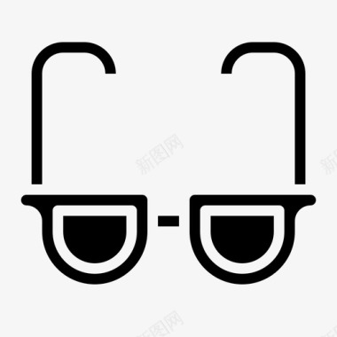 时尚眼镜光学图标图标