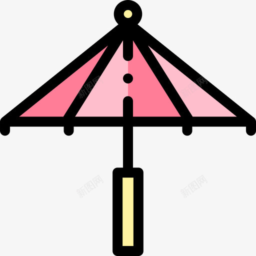 伞日本98线型颜色图标svg_新图网 https://ixintu.com 日本 线型 颜色
