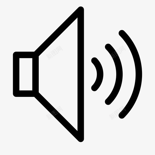 音量音频噪音图标svg_新图网 https://ixintu.com 噪音 声音 扬声器 音量 音频 音频视频