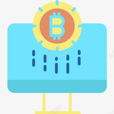 比特币比特币加密货币2扁平图标图标