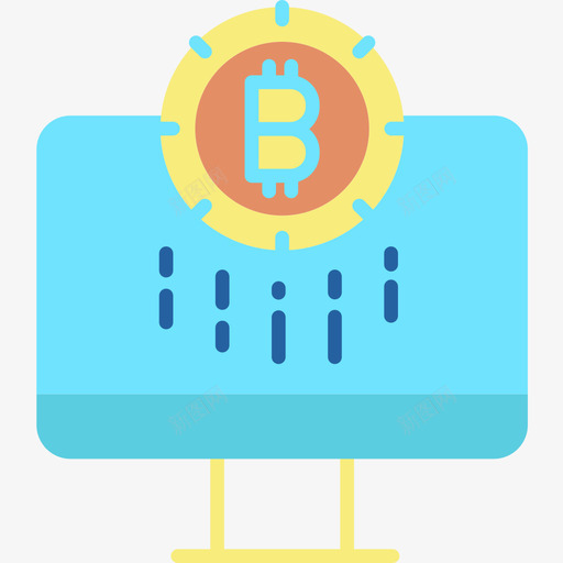比特币比特币加密货币2扁平图标svg_新图网 https://ixintu.com 加密 扁平 比特 货币