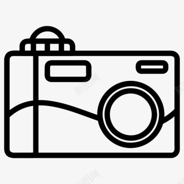 相机摄影旅行图标图标