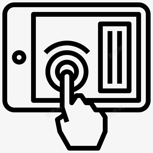 触摸屏点击电子图标svg_新图网 https://ixintu.com 手机 技术 智能 灵活 点击 电子 触摸屏