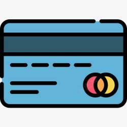 10分现金卡分10张线性颜色图标高清图片