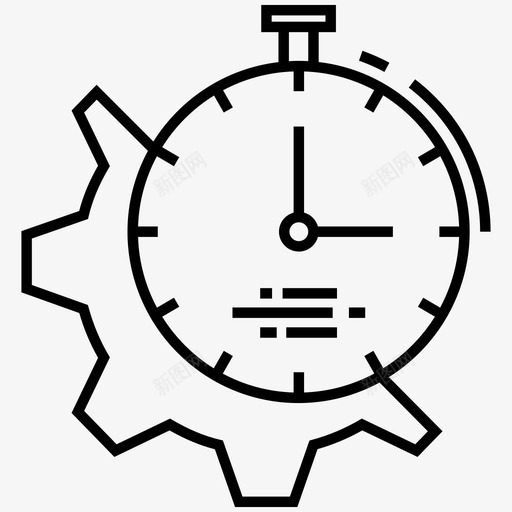 时间管理效率生产力图标svg_新图网 https://ixintu.com 技术支持 效率 时间 时间管理 时间表 生产力 设置