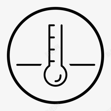 控温织物温度计图标图标