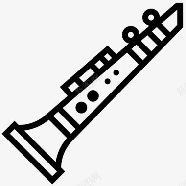 单簧管吹奏古典图标图标