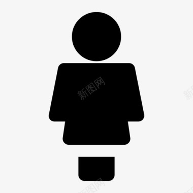 女厕餐厅卫生间图标图标