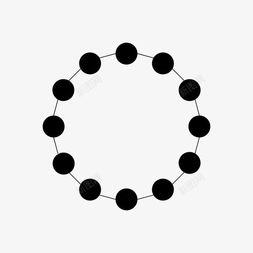 圆点线图标svg_新图网 https://ixintu.com 几何 节点