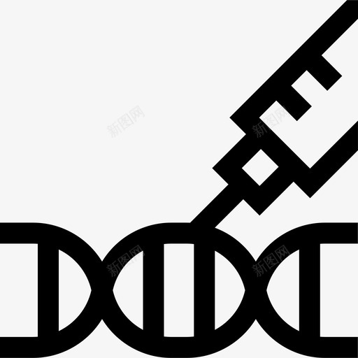 Dna结构生物工程35线性图标svg_新图网 https://ixintu.com Dna 生物工程 线性 结构