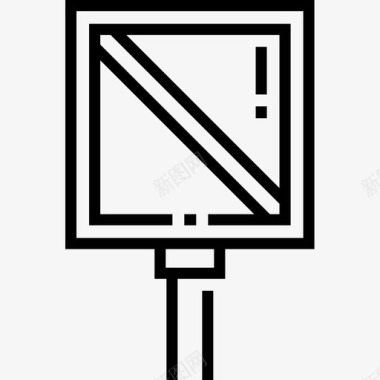 禁止停车公共服务6直线图标图标