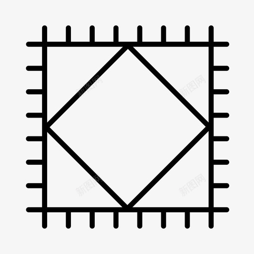 地毯装饰家居图标svg_新图网 https://ixintu.com 内饰 地毯 垫子 家居 装饰